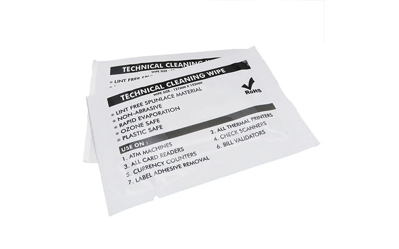 Cleanmo 60% Polyester printhead cleaning wipes supplier for Check Scanners 3