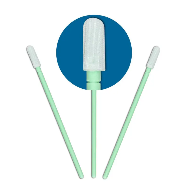 Cleanmo polypropylene handle polyester cleanroom swabs factory for optical sensors 2
