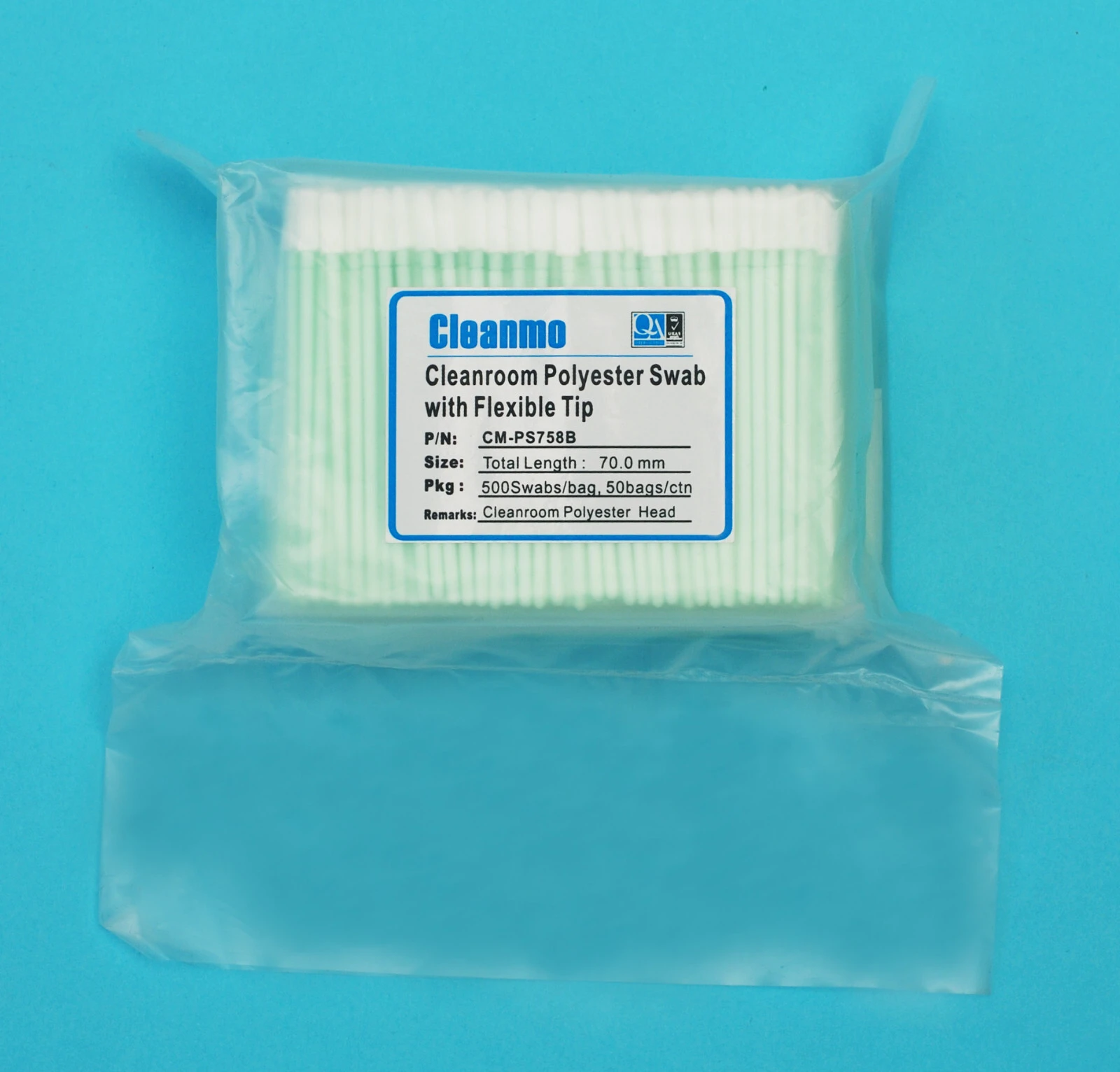 compatible polyester cleaning swabs double-layer knitted polyester manufacturer for optical sensors 6