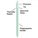 Cleanmo precision tip head solvent cleaning swabs factory price for excess materials cleaning 4