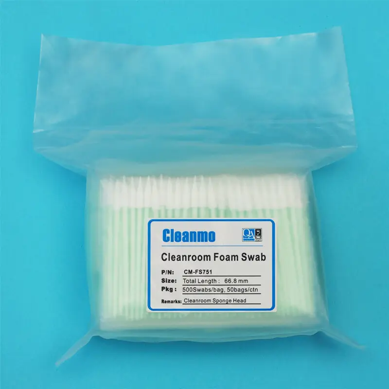 Cleanmo precision tip head solvent cleaning swabs factory price for excess materials cleaning 6
