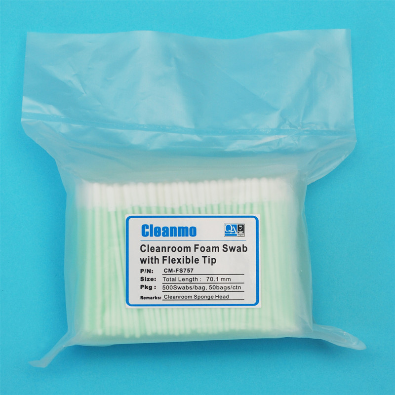 Cleanmo Polyurethane Foam alcohol swabsticks supplier for general purpose cleaning 6