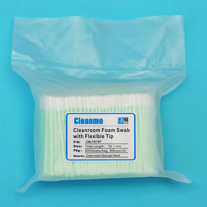 Cleanmo ESD-safe Polypropylene handle sensor cleaning swabs supplier for excess materials cleaning 6