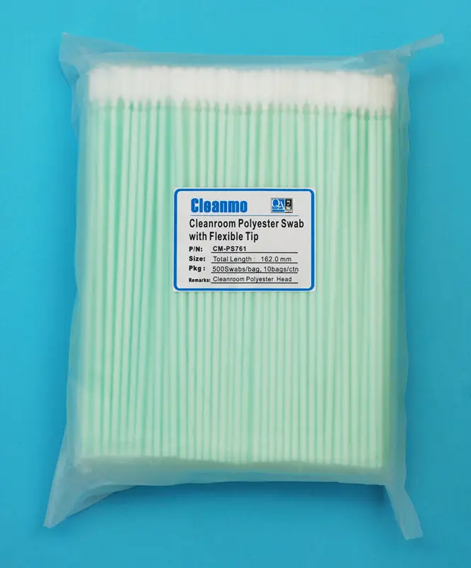 Cleanmo flexible paddle polyester cleaning swabs factory for optical sensors1 7