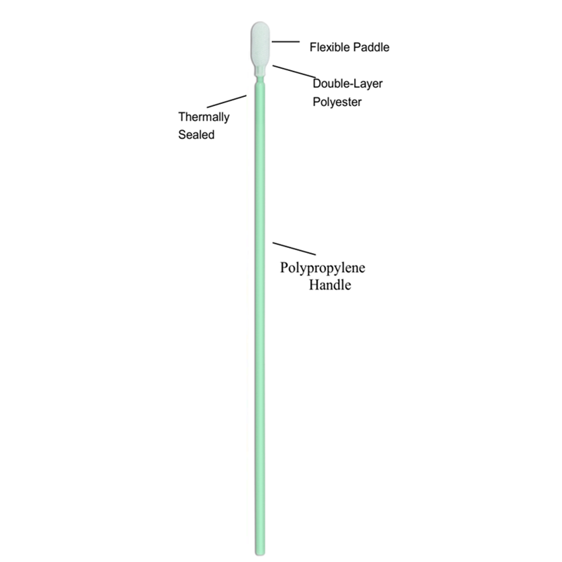 Cleanmo compatible polyester cleaning swabs double-layer knitted polyester for optical sensors 4