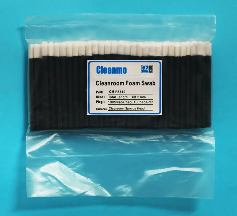 high quality thin cotton swabs ESD-safe Polypropylene handle manufacturer for Micro-mechanical cleaning 5