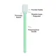 Cleanmo double-layer knitted polyester polyester cleanroom swabs factory for general purpose cleaning 4