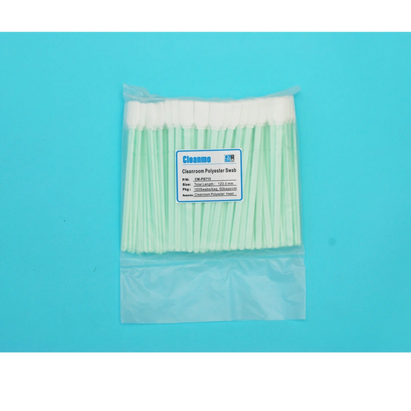 Cleanmo excellent chemical resistance clean room cotton swabs manufacturer for optical sensors 7
