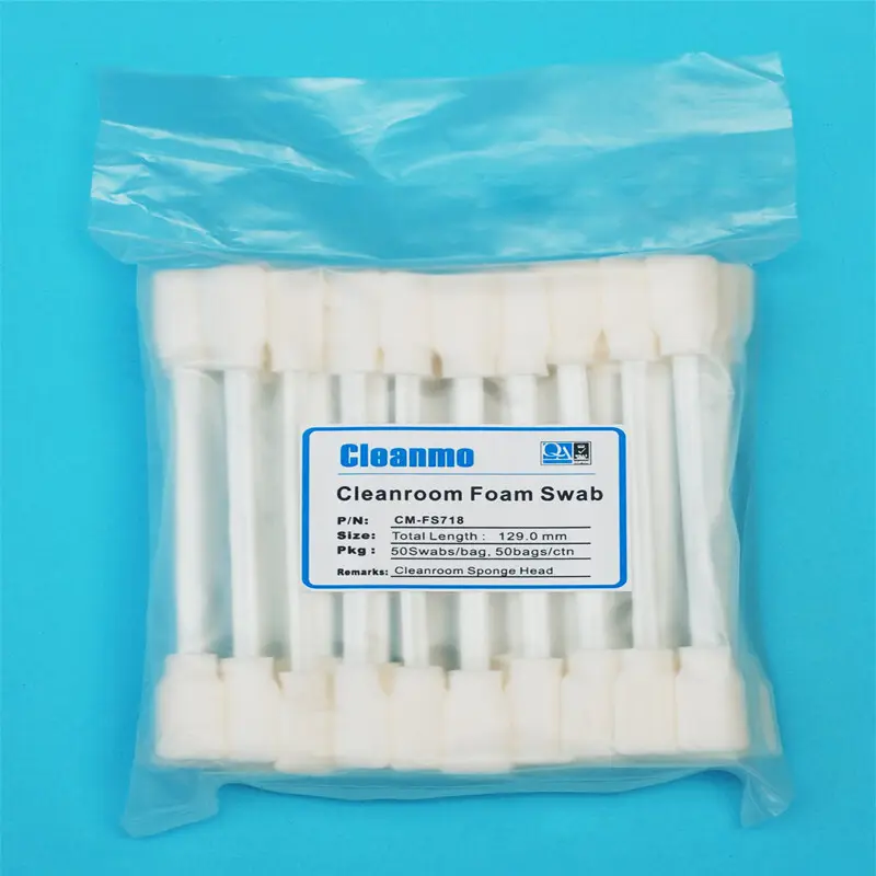 Cleanmo ESD-safe Polypropylene handle swab stick wholesale for Micro-mechanical cleaning 5