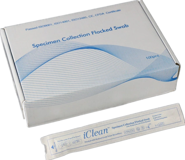 Cleanmo molded break point flocked nylon swab factory for rapid antigen testing 9