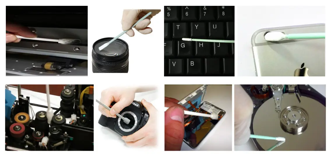 Cleanmo Polypropylene handle camera sensor swabs supplier for Micro-mechanical cleaning 8