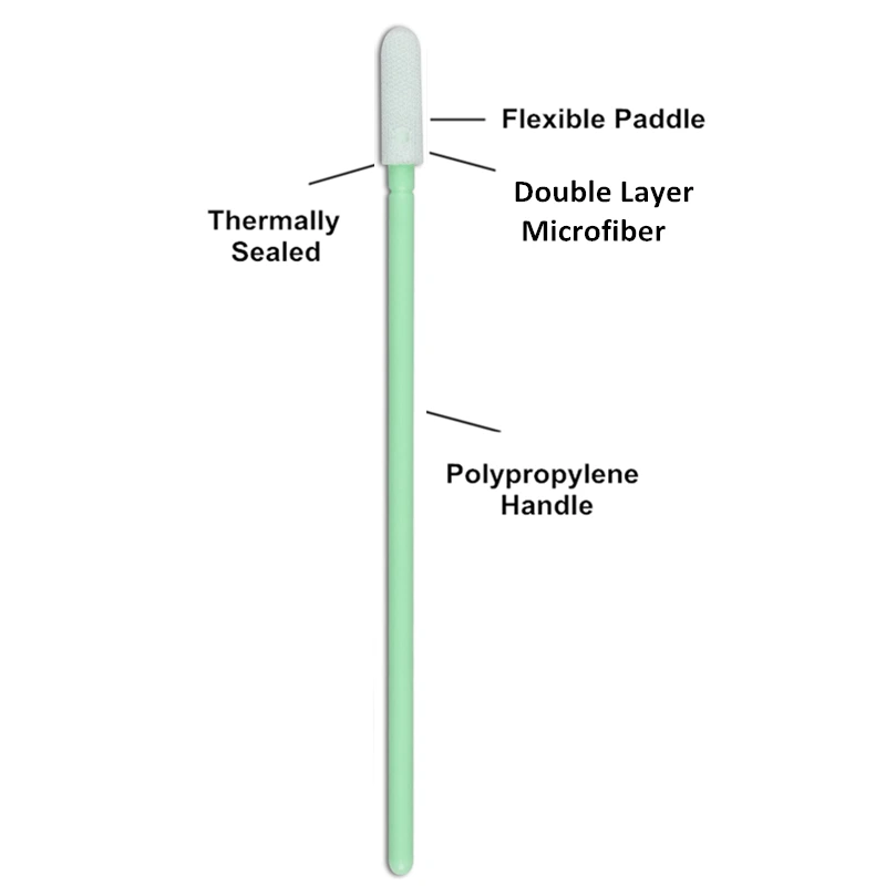 affordable swab applicator double layers of microfiber fabric wholesale for Micro-mechanical cleaning 4