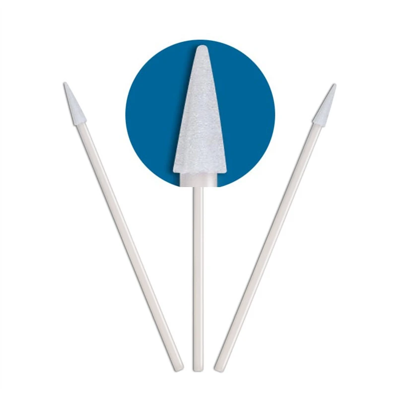 Cleanmo green handle large cotton swabs factory price for Micro-mechanical cleaning 2