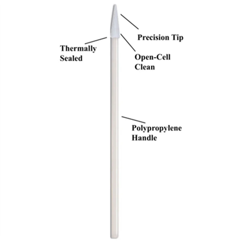 Cleanmo green handle large cotton swabs factory price for Micro-mechanical cleaning 4