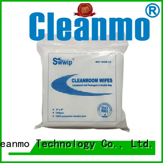 sealed cleanroom wipes Cleanmo Brand polyester cleanroom wipes factory 1
