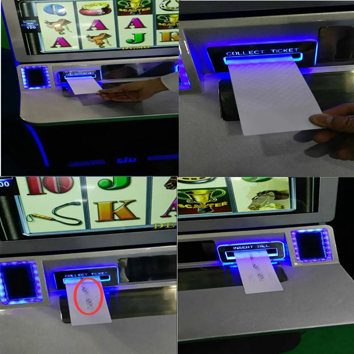 Quality Cleanmo Brand bill acceptor cleaning card grid solution 7