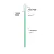 optic cleaning swabs cmps714m Cleanmo Brand Disposable Microfiber Swabs 4