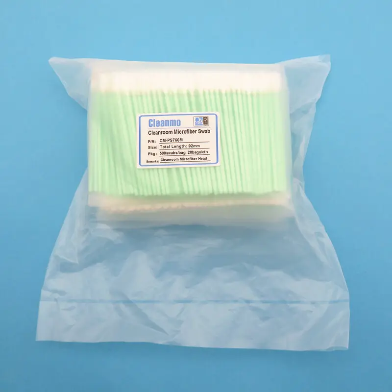 optic cleaning swabs cmps714m Cleanmo Brand Disposable Microfiber Swabs 6