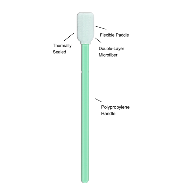 optic cleaning swabs tx758 cmps766m microfiber Cleanmo Brand Disposable Microfiber Swabs 4