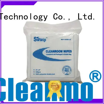 polyester cleanroom wipes cleanroom polyester Cleanmo Brand polyester wiper 1