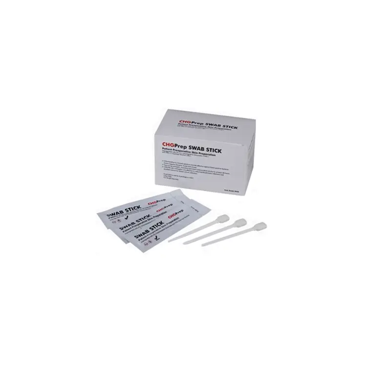 Cleanmo Polypropylene handle with 2% chlorhexidine gluconate applicator swabs factory price for Dialysis procedures 3