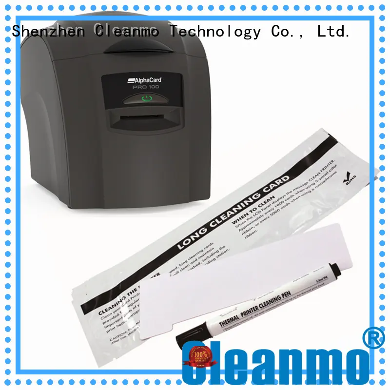 Cleanmo cost effective AlphaCard long T Cleaning Cards supplier for AlphaCard PRO 100 Printer 1