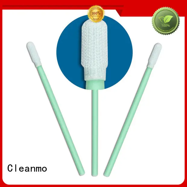 Cleanmo excellent chemical resistance fiber optic cleaning swabs manufacturer for general purpose cleaning 1