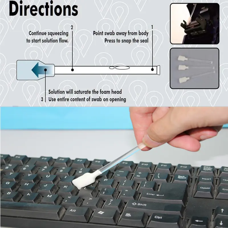 good quality printer swabs PP factory for computer keyboards 9