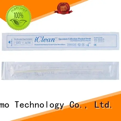frosted tail of swab handle sampling swabs molded break point for rapid antigen testing Cleanmo 1