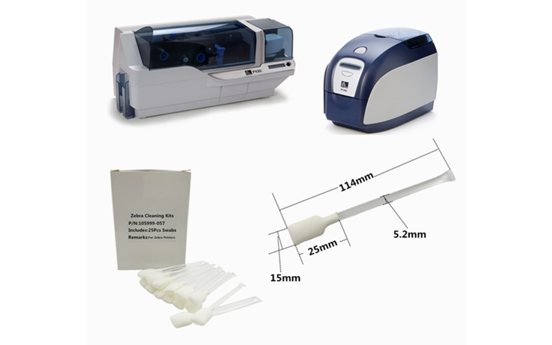 Bulk purchase custom zebra cleaning card blending spunlace factory for Zebra P120i printer 9