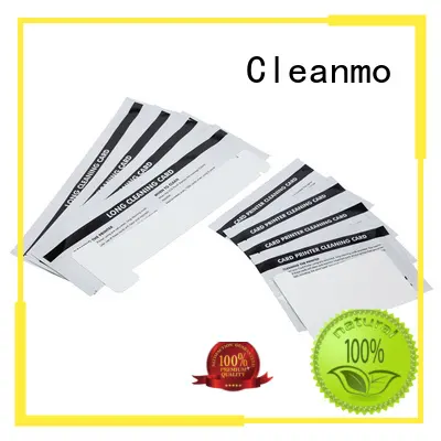 Cleanmo disposable zebra printer cleaning cards blending spunlace for ID card printers 1
