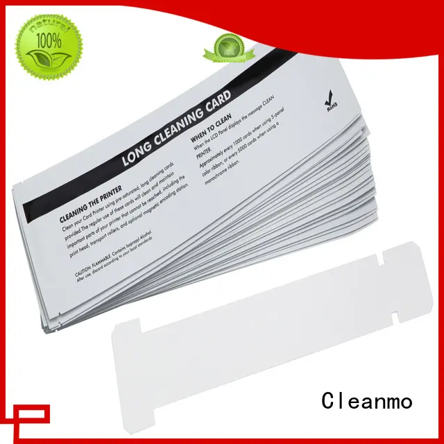 Aluminum foil packing zebra cleaners factory for Zebra P120i printer Cleanmo 1