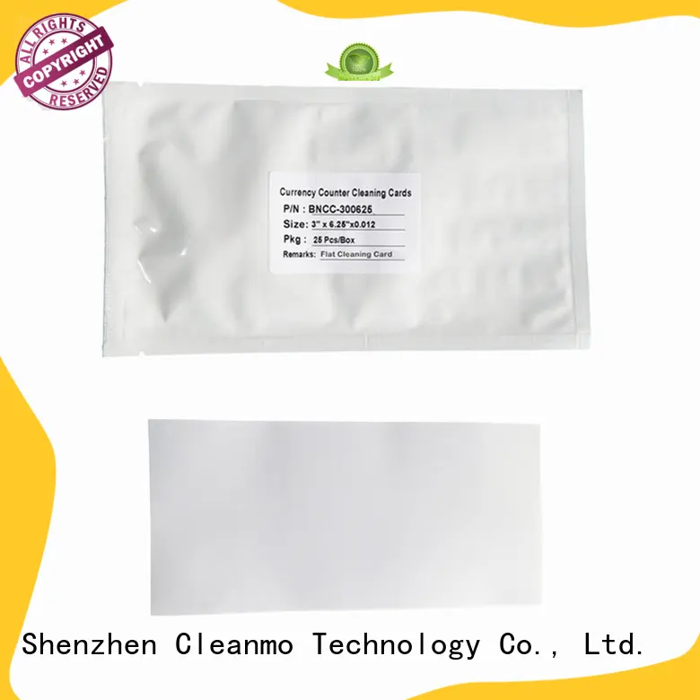 Scrubbing eftpos cleaning card wholesale for Banknote Counter Cleanmo 1