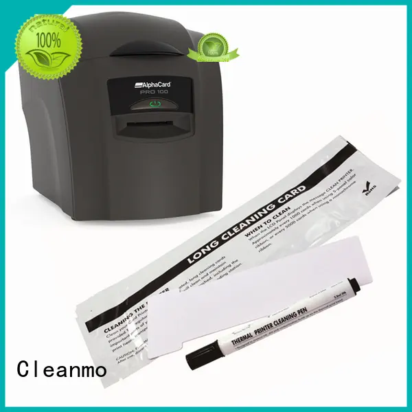 durable AlphaCard Short T Cleaning Cards Electronic-grade IPA factory for AlphaCard PRO 100 Printer 1