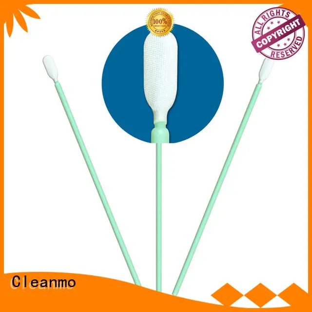 ESD-safe Disposable Microfiber Swabs Polypropylene handle manufacturer for excess materials cleaning 1