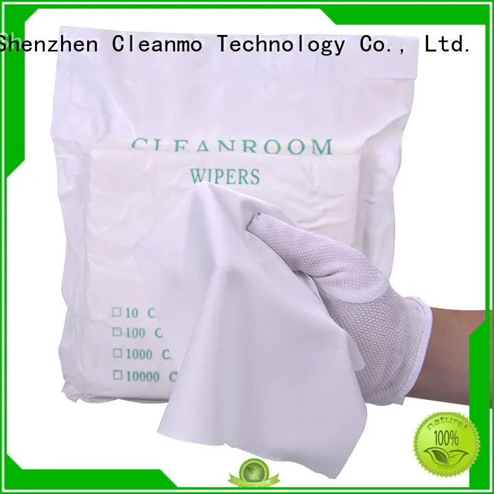 Cleanmo durable microfiber lens wipes 70% Polyester for stainless steel surface cleaning 1