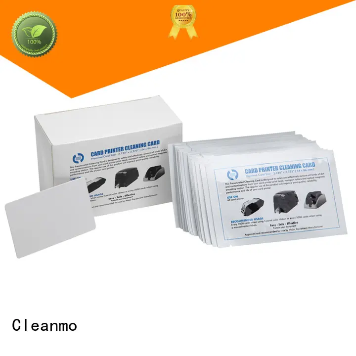 Cleanmo laminate credit card cleaner wholesale for ID Card Printers 1