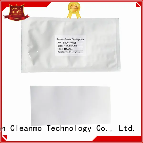 Cleanmo convenient currency counter cleaning card Spring Loaded Features for Counting Equipment 1