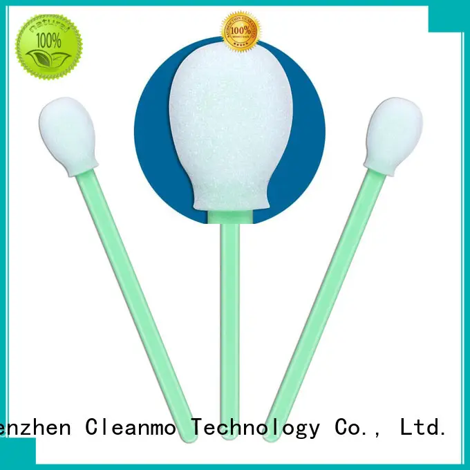 Cleanmo green handle long q tips manufacturer for Micro-mechanical cleaning 1