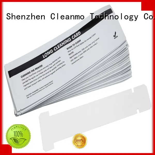 Cleanmo disposable zebra printer cleaning supplier for Zebra P120i printer 1
