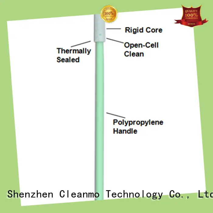 Cleanmo green handle texwipe swabs supplier for excess materials cleaning 1