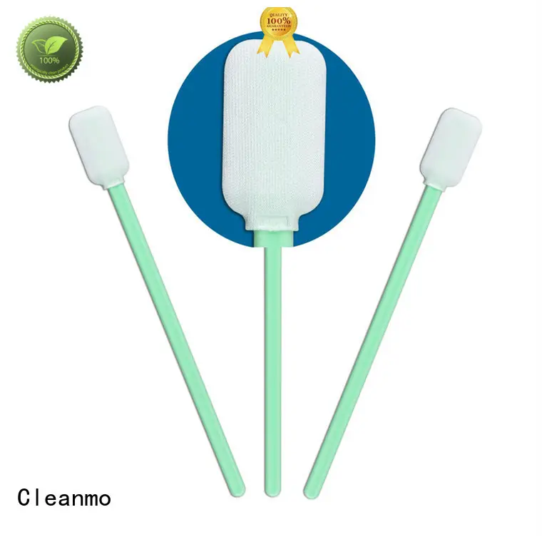 Cleanmo double layers of microfiber fabric Disposable Microfiber Swabs supplier for Micro-mechanical cleaning 1