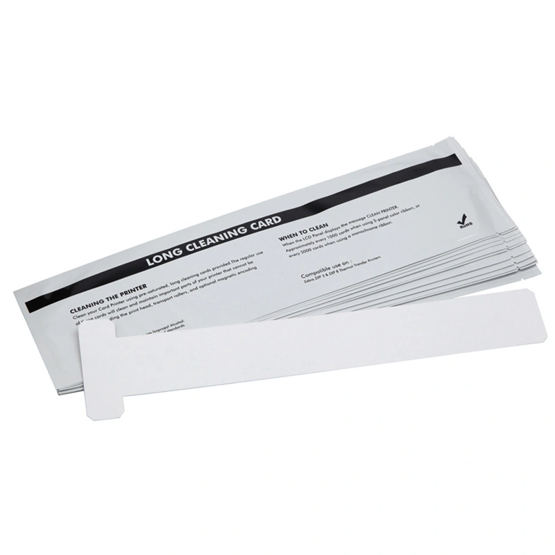 Cleanmo Bulk buy custom zebra printer cleaning cards wholesale for ID card printers1 2