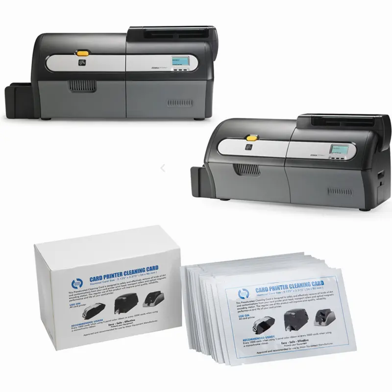 Cleanmo T shape zebra printer cleaning cards wholesale for Zebra P120i printer 4