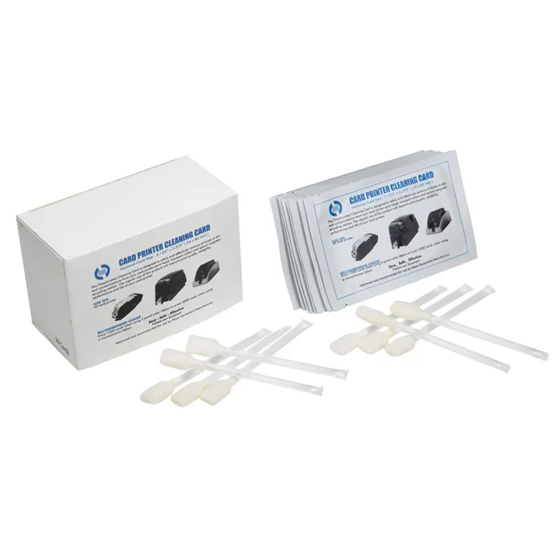Cleanmo non woven zebra cleaning card supplier for Zebra P120i printer 5