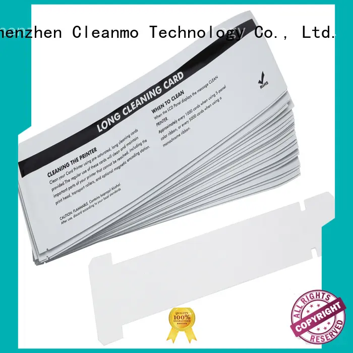 Cleanmo cost effective zebra printer cleaning manufacturer for Zebra P120i printer 1