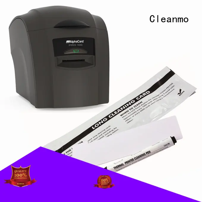 Cleanmo PP AlphaCard long T Cleaning Cards manufacturer for AlphaCard PRO 100 Printer 1