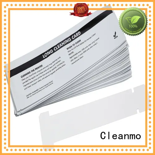 Cleanmo blending spunlace zebra printer cleaning factory for ID card printers 1