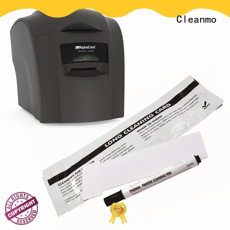 cost effective AlphaCard long T Cleaning Cards Non Woven manufacturer for AlphaCard PRO 100 Printer 1