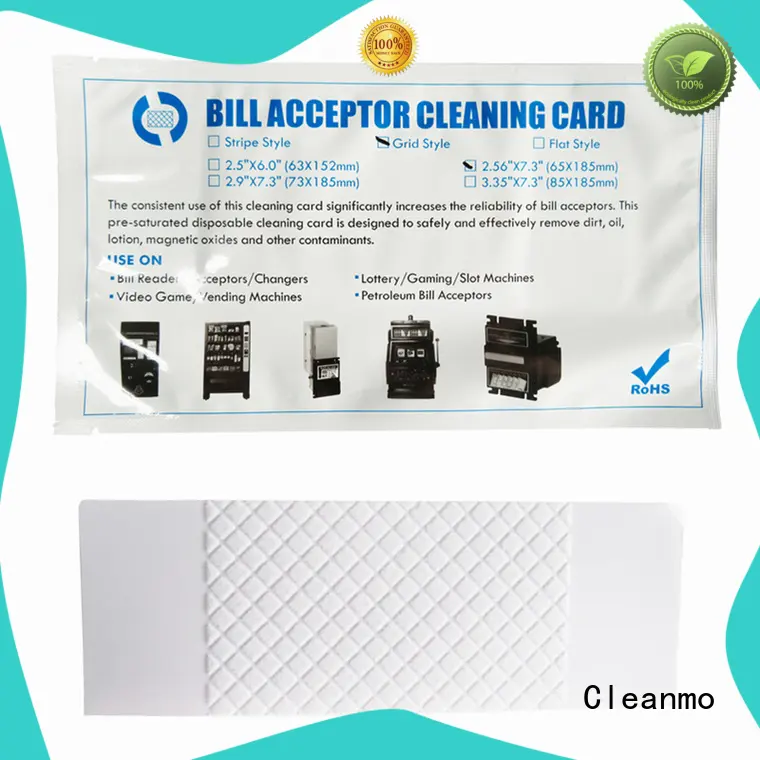 Cleanmo cost effective cleaning credit card supplier for dollar bill readers 1